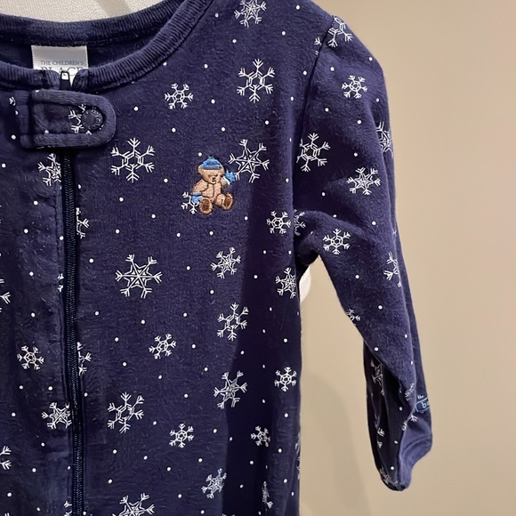 Navy snowflake pajama - Picture 2 of 5